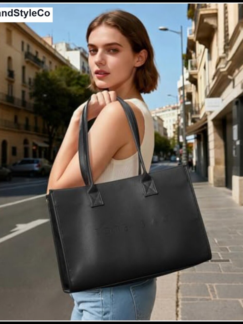 Oversize Pu Leather Tote Weekender - Picture 2 of 5